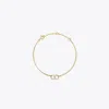 Tory Burch Embrace Ambition Chain Bracelet In Brown