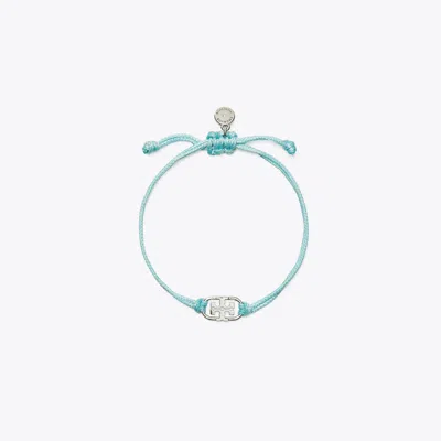 Tory Burch Embrace Ambition Logo Bracelet In Blue