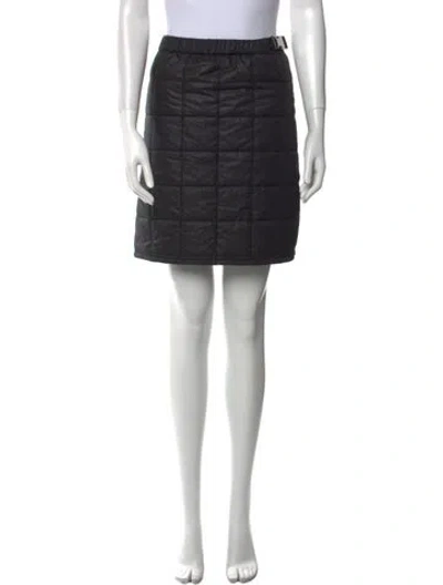 Pre-owned Tory Burch Embroidered Accent Mini Skirt In Black