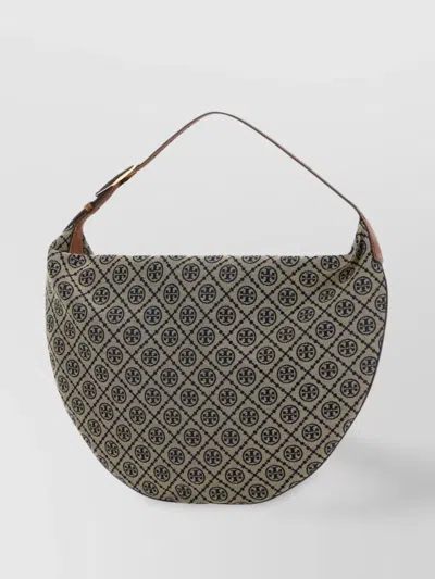 Tory Burch Embroidered Canvas Shopping Bag