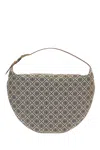 Tory Burch Large T Monogram Jacquard Balloon Bag In Blue