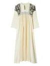 Tory Burch Embroidered Maxi Dress
