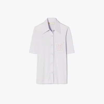 Tory Burch Embroidered Mercerized Cotton Polo
