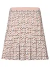 Tory Burch Mini Skirt In Jacquard Fabric In Apricotblush
