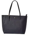Tory Burch Emerson Leather Tote In Blue