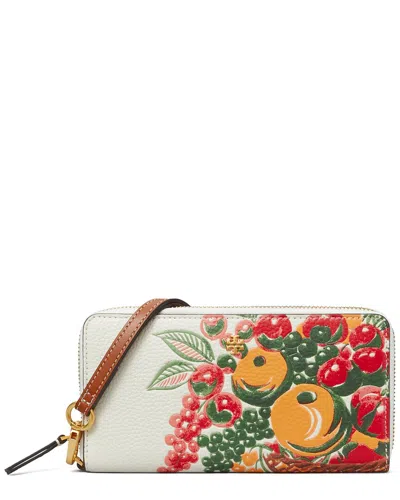 Tory Burch Emerson Leather Wallet In Multi