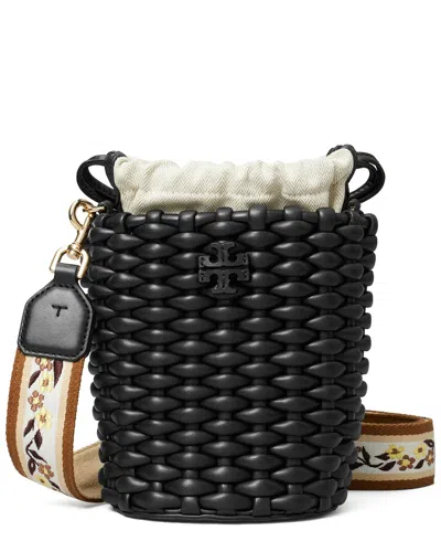 Tory Burch Emerson Mini Leather Woven Crossbody