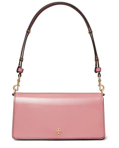 Tory Burch Emerson Patent Convertible Crossbody In Pink
