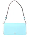 Tory Burch Emerson Patent Convertible Leather Crossbody In Blue