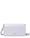 Tory Burch Emerson Patent Mini Leather Crossbody In Purple