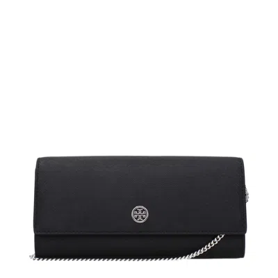 Tory Burch Emerson Pochette Women's Black Leather