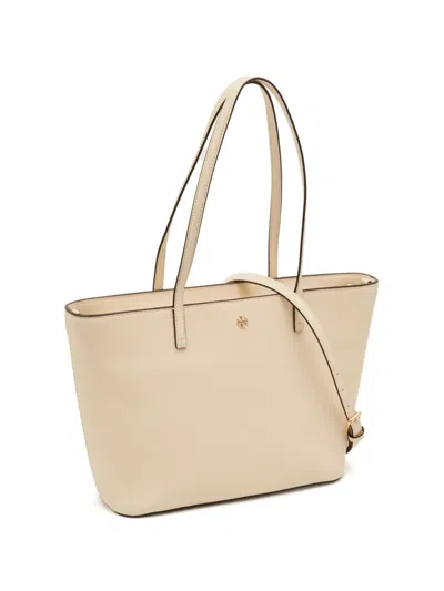 Pre-owned Tory Burch Emerson Tote Bag In Neutral