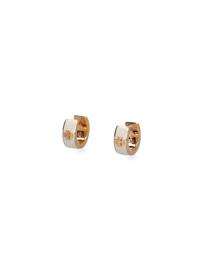 Tory Burch Enamel & Cubic Zirconia Brass Statement Drop Earrings In Gold