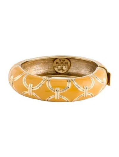 Pre-owned Tory Burch Enamel Cuff Bracelet, 6.5" In Multi