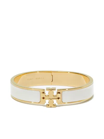 Tory Burch Enamel Logo Bracelet In Gold