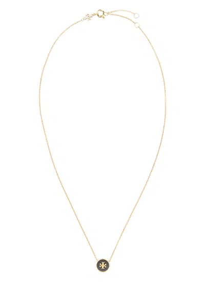 Tory Burch Enameled Metal Icon Necklace