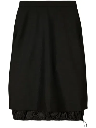 Tory Burch English Mohair Skirt In Black