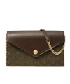 Tory Burch Envelope Chain Wallet In Brown