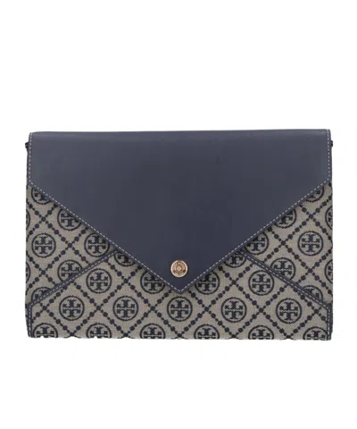 Tory Burch Envelope Clutch In Black