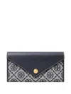 Tory Burch Stitching Contrast Envelope Style In Black