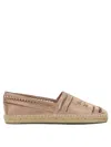 Tory Burch Pink Viscose Silk Textile Rubber Espadrilles In Pink