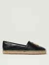 Tory Burch Eleanor Leather Medallion Loafer Espadrilles