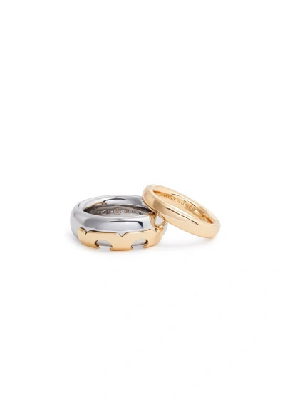 Tory Burch Essential 18kt Gold And Silver-plated Ring