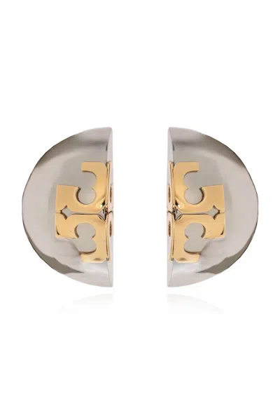 Tory Burch Logo Earrings In Multi