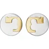 Tory Burch Essential Stud Earrings In Metallic