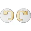 Tory Burch Essential Stud Earrings In Metallic