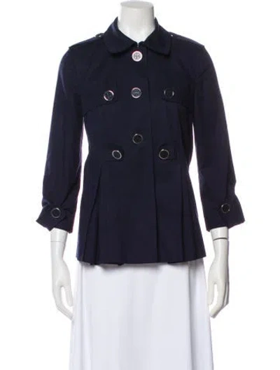 Pre-owned Tory Burch Evening Jacket In Blue