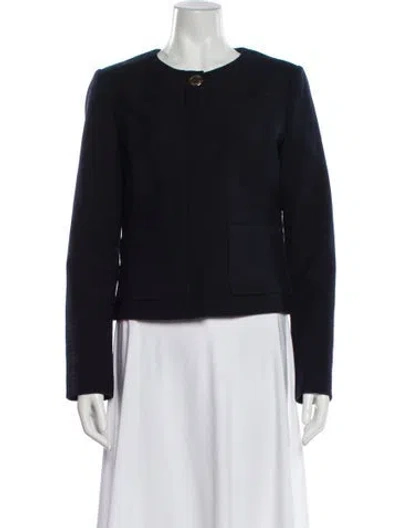 Pre-owned Tory Burch Evening Jacket In Blue