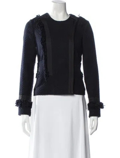 Pre-owned Tory Burch Evening Jacket In Blue