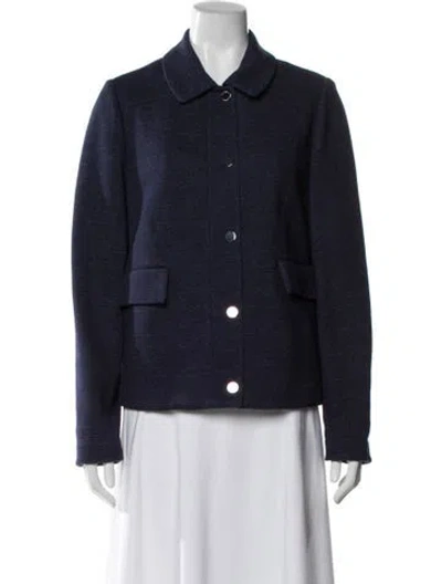 Pre-owned Tory Burch Evening Jacket In Blue