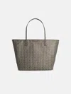 Tory Burch 'ever-ready' Large Shopping Bag In Grey Fabric