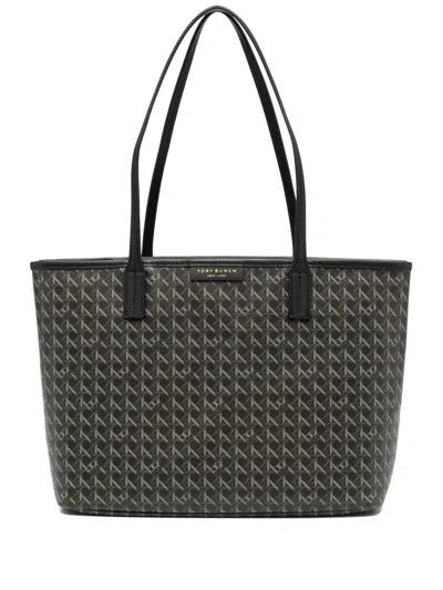 Tory Burch Ever-ready Small Cotton Tote Bag In Black