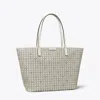 Tory Burch Ever-ready Zip Tote In White