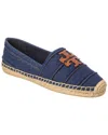 Tory Burch Everly Canvas Espadrille In Blue
