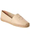 Tory Burch Everly Leather Espadrille In Brown