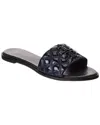 Tory Burch Everly Patent Slide In Blue