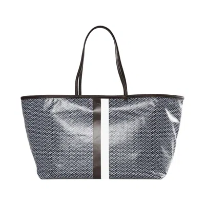 Pre-owned Tory Burch Ever-ready Printed Xl Tote 'blue' | Women's Size Onesize