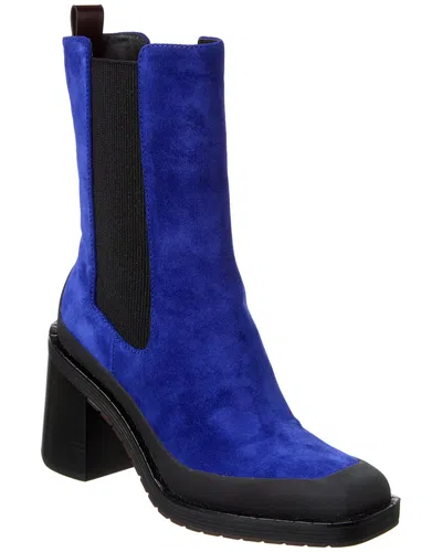 Tory Burch Expedition Suede Chelsea Boot In Blue