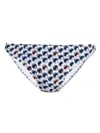Tory Burch Eye-print Bikini Bottoms In 白色