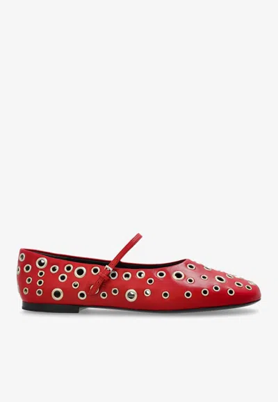 Tory Burch Eyelet Mary-jane Ballet Flats