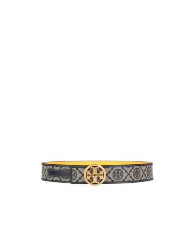 Tory Burch Fashionable Versatile Leopard Print Leather Belt In Black