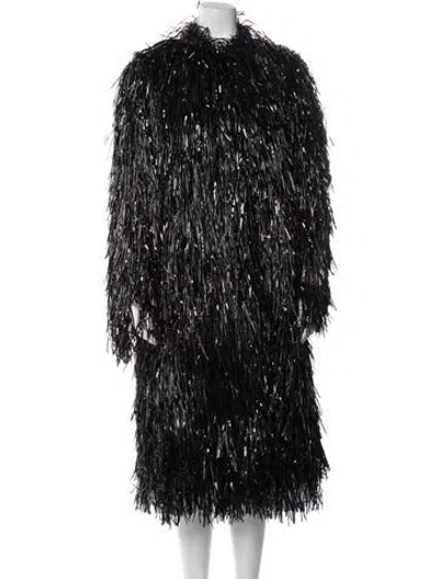 Pre-owned Tory Burch Faux Fur Jacket W/ Tags In Black