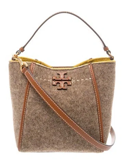 Pre-owned Tory Burch Felt Tote In Brown