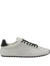 Tory Burch Field Perforated Logo Sneakers In White