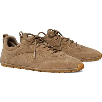 Tory Burch Lace-up Low-top Casual Shoes In Brown