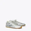 Tory Burch Field Sneaker In Silver